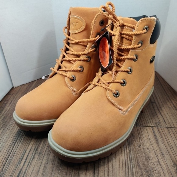 LUGZ Rucker Hi Ankle Boot Women Sz 9 Wheat Tan Lug Sole Casual Walking Lace Up - Picture 10 of 16